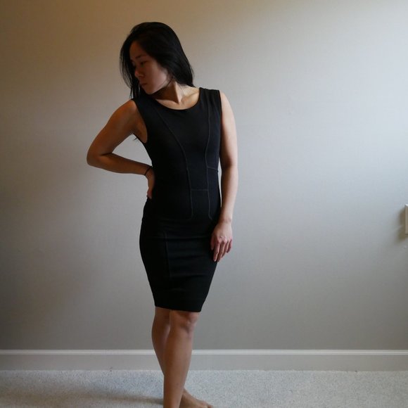 Body Con Black French Connection Dress Size 0 - Picture 5 of 8